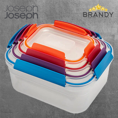Joseph Joseph Nest Lock 4-Piece Nesting Food Container Set Multicolour