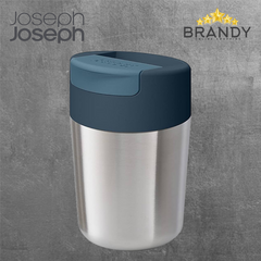 Joseph Joseph Sipp Steel Travel Mug with Hygienic Flip-Top Lid 340 ml