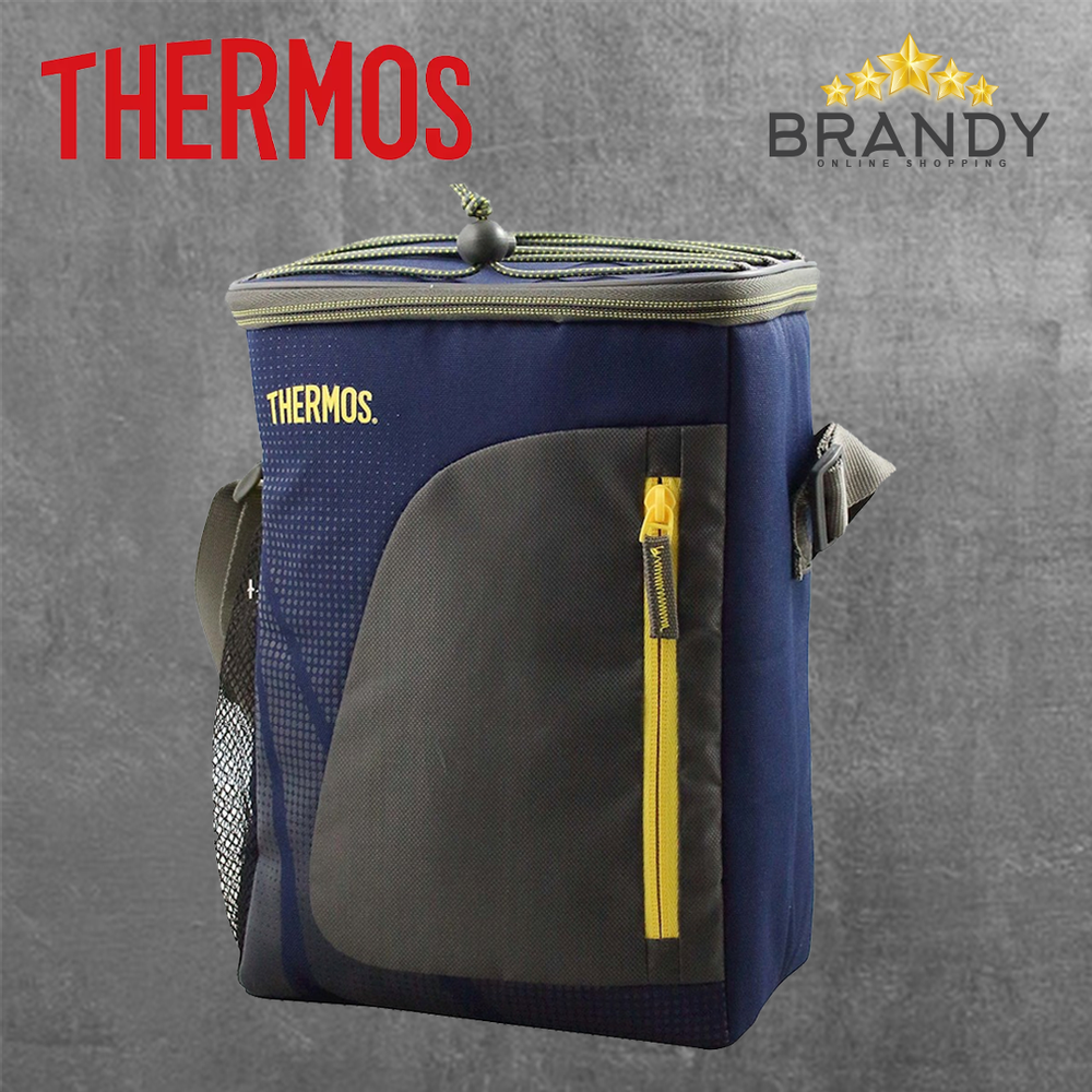 Lunch Bag with IsoTec Insulation - Blue, Grey & Yellow