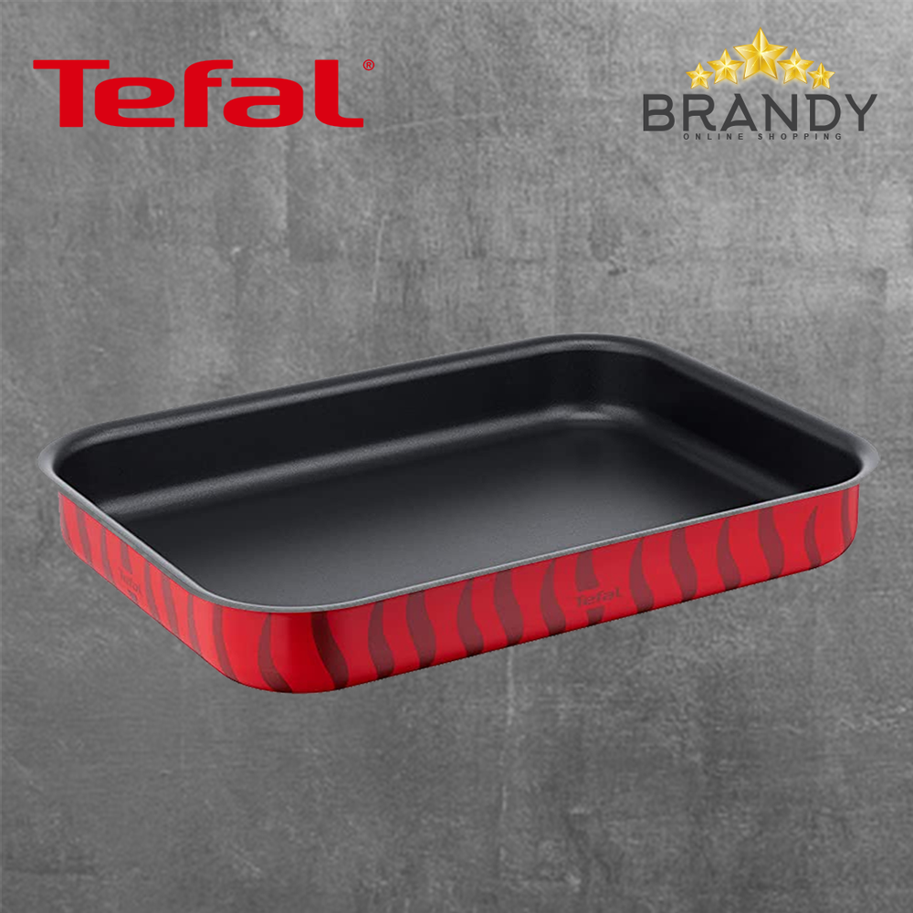 Tempo Flame Rectangular Tray, Non-Stick Aluminum, Multiple Sizes