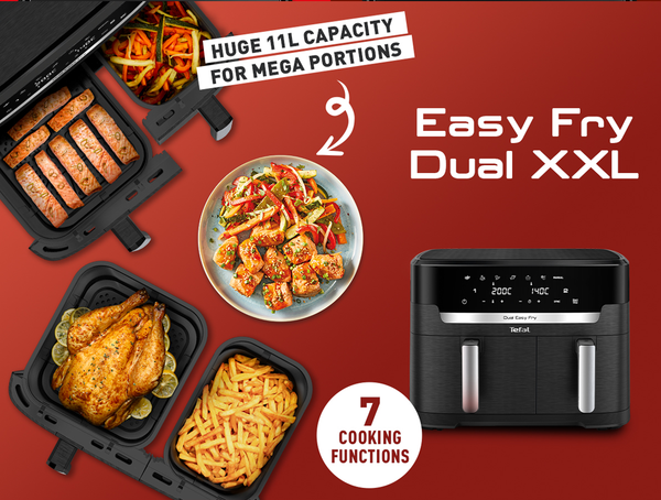 Dual Easy Fry Digital 11L EY9428GO with Touch Screen