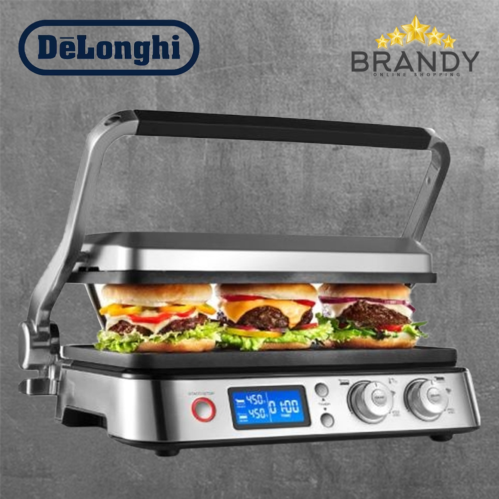 Livenza Electric Grill with Adjustable Temperature, Digital Control, Non-Stick Plates
