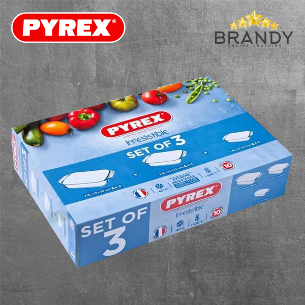 Irresistible Set of 3 Rectangular Roasters