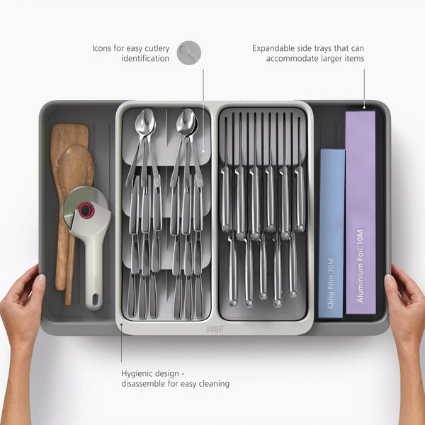 Joseph Joseph DrawerStore™ Expanding Tiered Cutlery, Utensil, Gadget & Knife Organiser