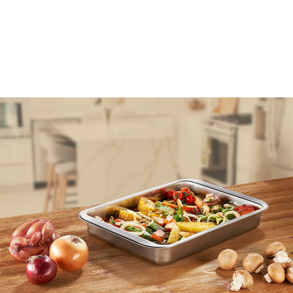 Rectangular Stainless Steel Oven Tray