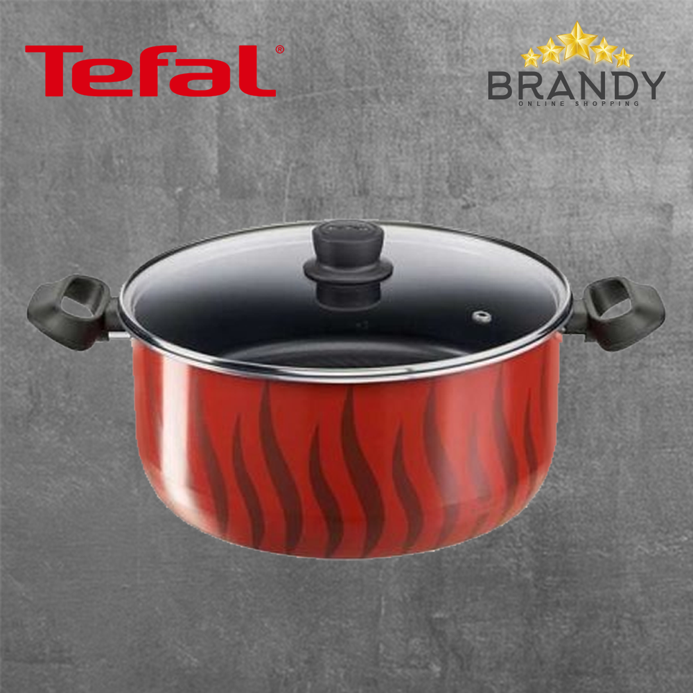 Tempo Flame Pot - Glass Lid, Non-Stick Aluminum