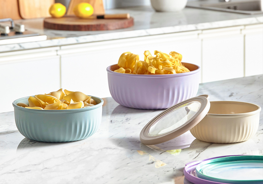 Set of 3 Pedrini Food Containers - Microwave & Freezer Safe