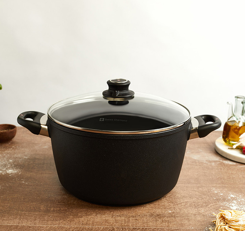 Diamond Pot with Reinforced Non-Stick Coating