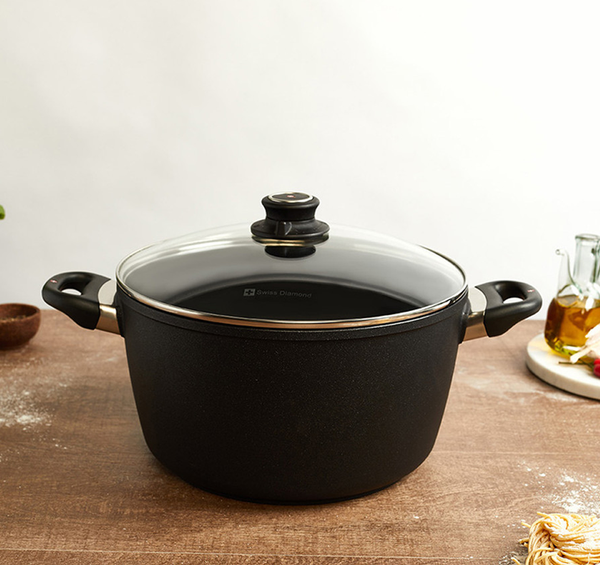 Diamond Pot with Reinforced Non-Stick Coating
