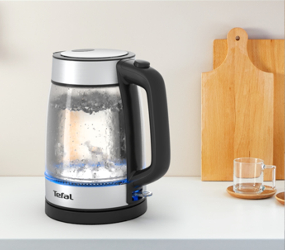 Glass Kettle KI700827 with Blue Illumination
