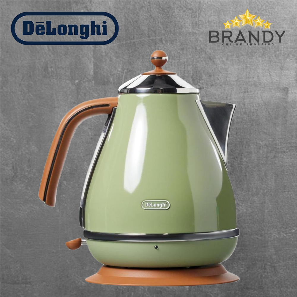 Icona Vintage Electric Kettle Green 1.7L Retro Stainless Steel Kettle