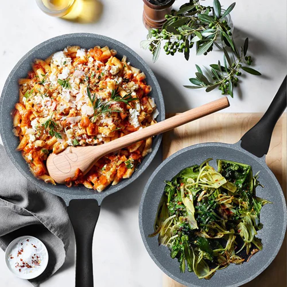 Granite Induction Frypan - Marble Non-Stick Cookware