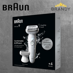Braun Silk-épil 9 9-041 Epilator Wet & Dry Pivoting Head 50min