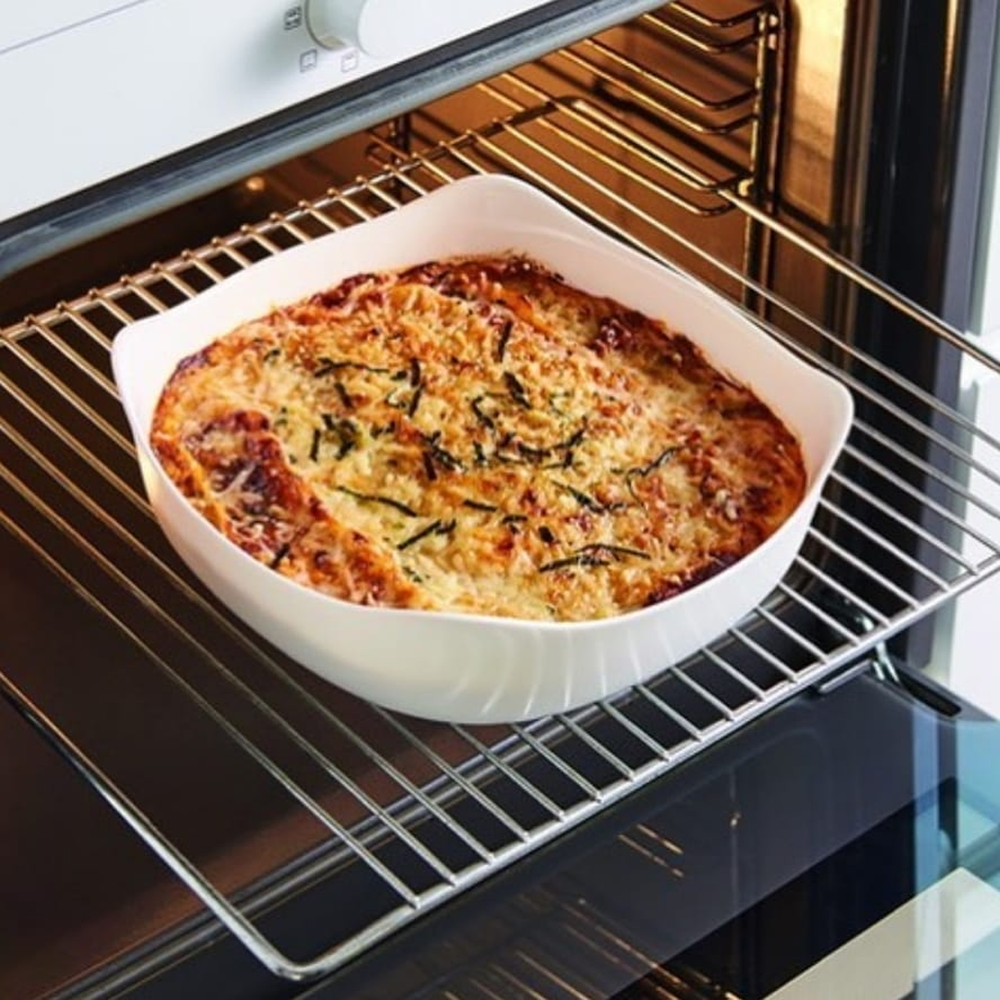 Smart Cuisine Square Roasters - Opal Glass, Microwave & Oven Safe