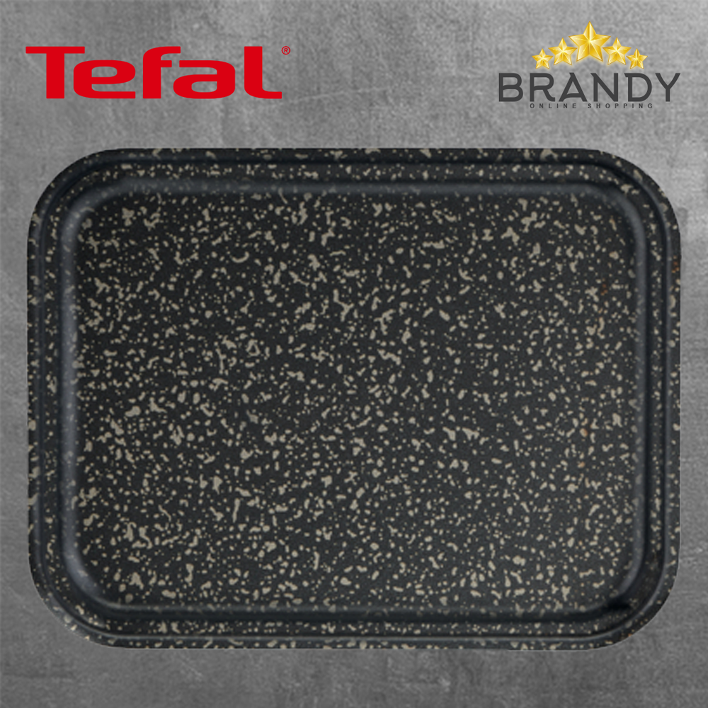 Tefal Black Stone Rectangular Tray with Non-Stick Coating