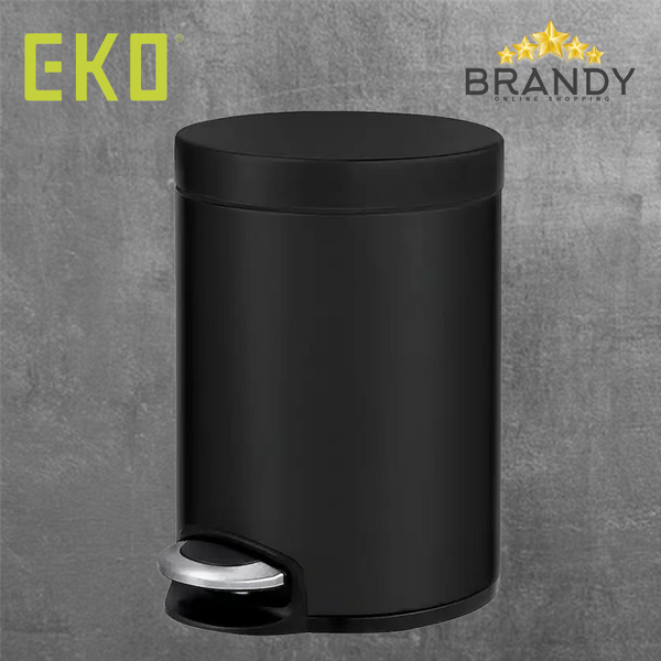 Serene Black Pedal Bins – 5 & 12 Liters
