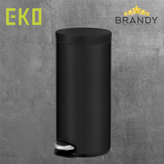 EKO Serene Step Bin 30 L Pedal Bin Matt Black EK9118