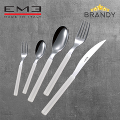 Sky White Cutlery Set 30pcs - Stainless Steel, Made in Italy