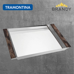 Tramontina Componenti Rectangular Serving Tray 53 x 35 cm Wood Handle-1