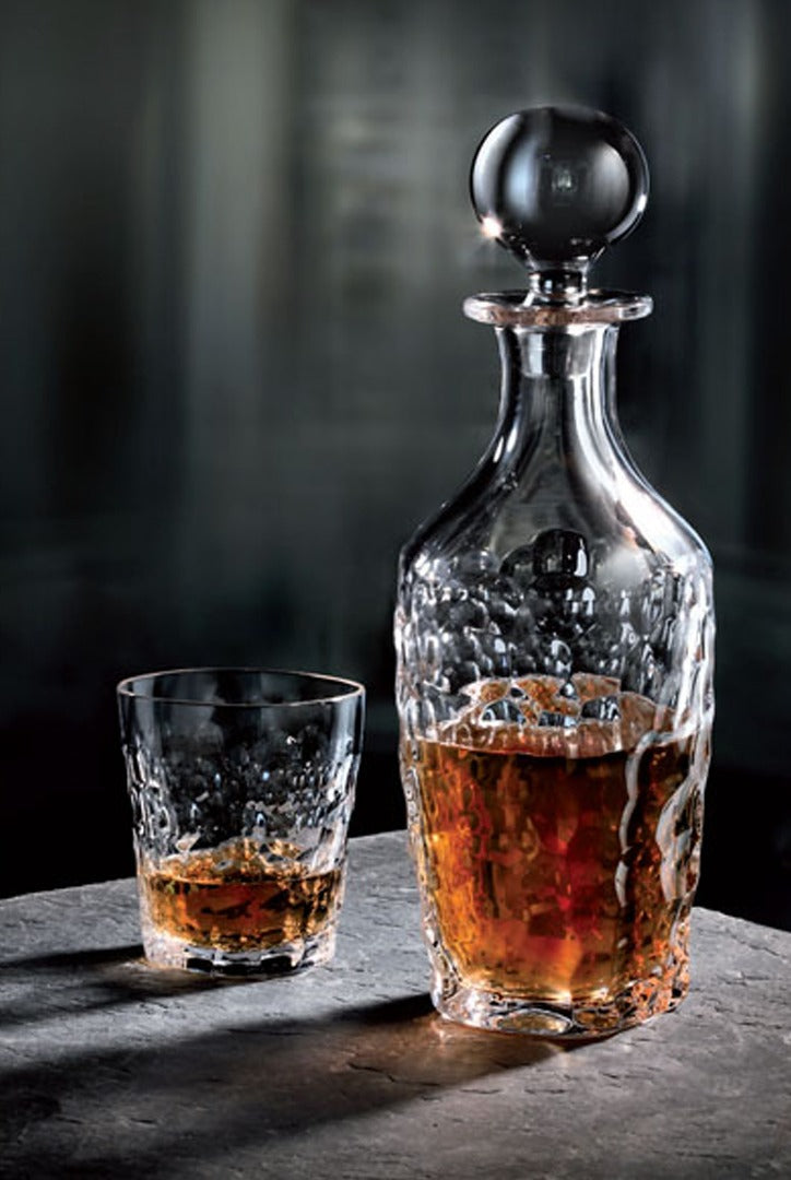 Marble Whiskey Set 7pcs Crystal Glassware