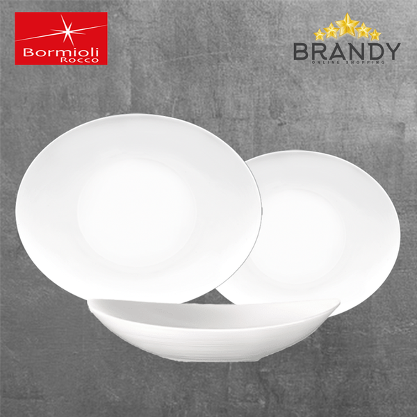 Prometeo Dinner Set 18pcs Opal Glass