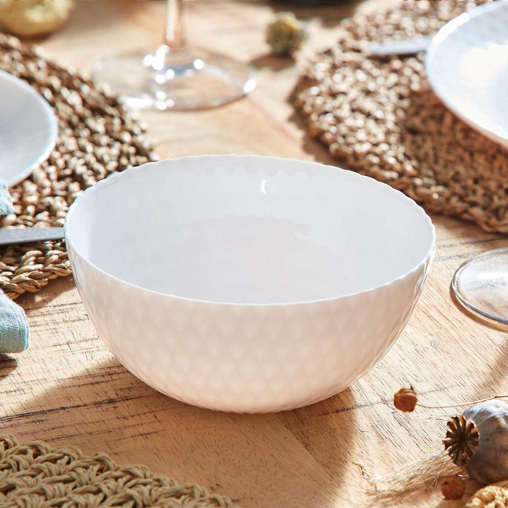 Pampille White Bowls 13cm Set 6pcs