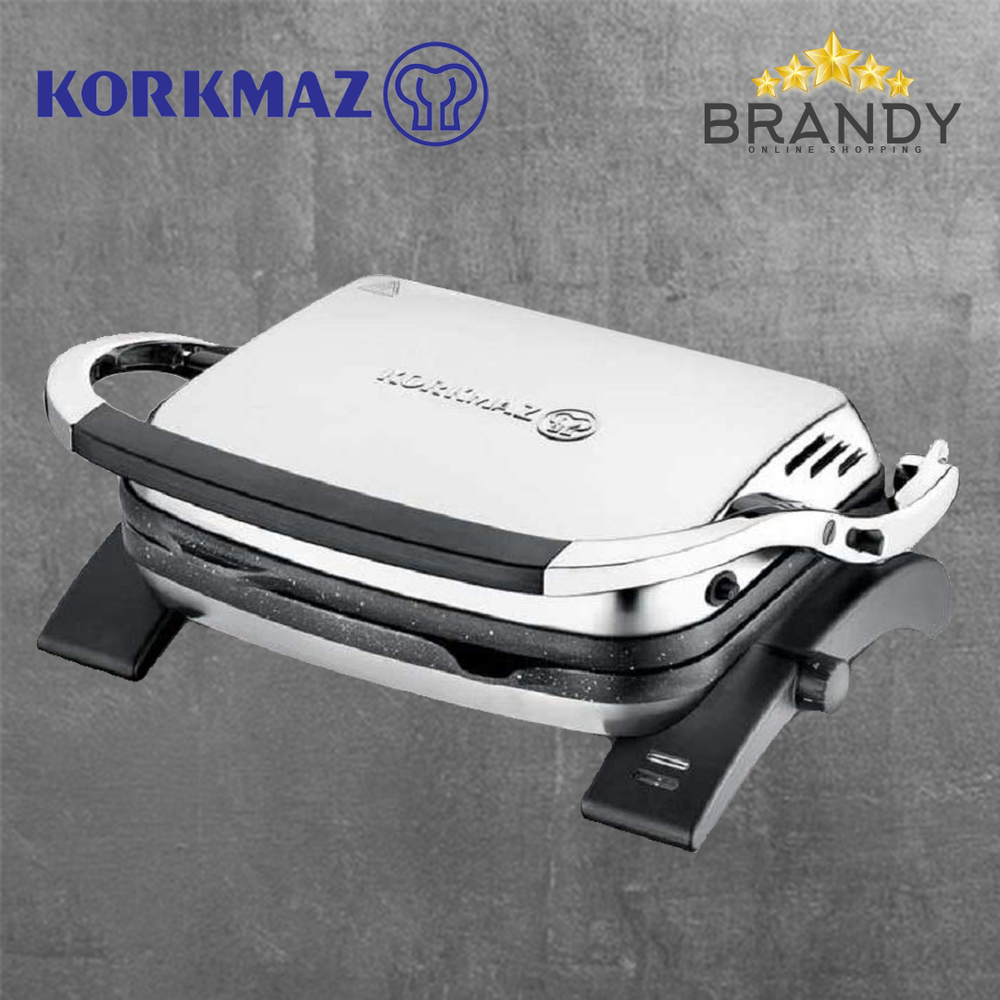Korkmaz Sandwich Grill with 180° BBQ Option