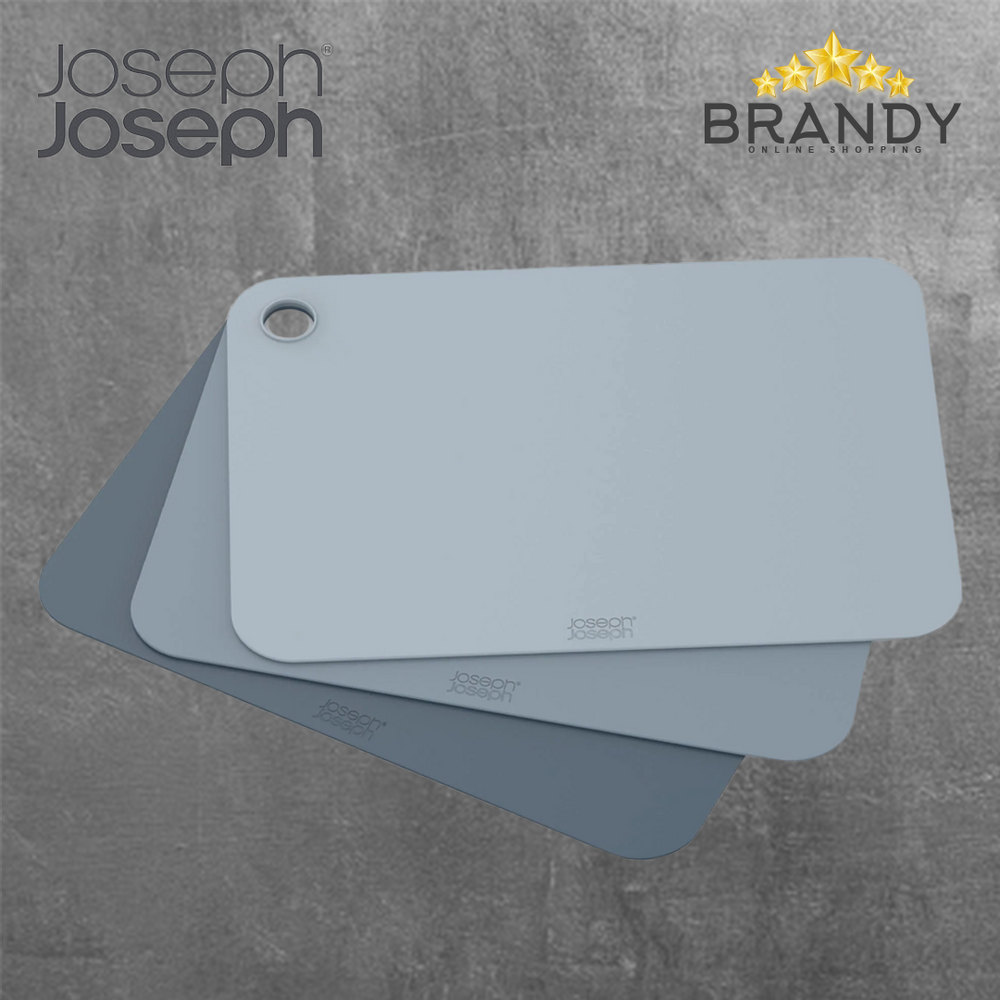 Joseph Joseph Pop 3-piece Blue Chopping Mat Set-3