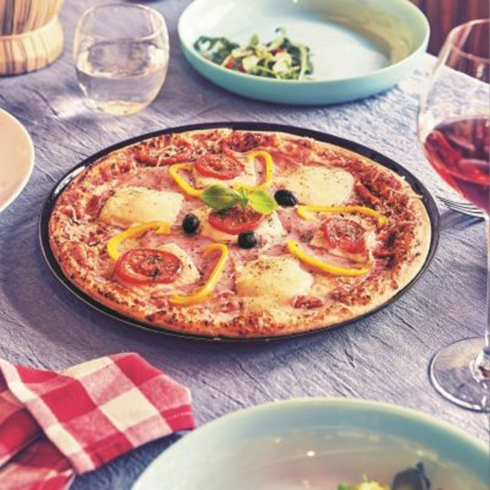 Friend's Time Black Pizza Plate 32cm