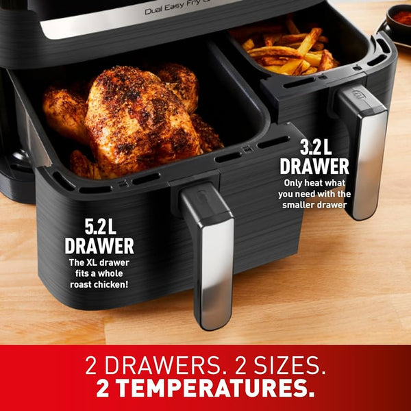 Dual Easy Fry Digital 8.3L Air Fryer with Dual Cooking Zones
