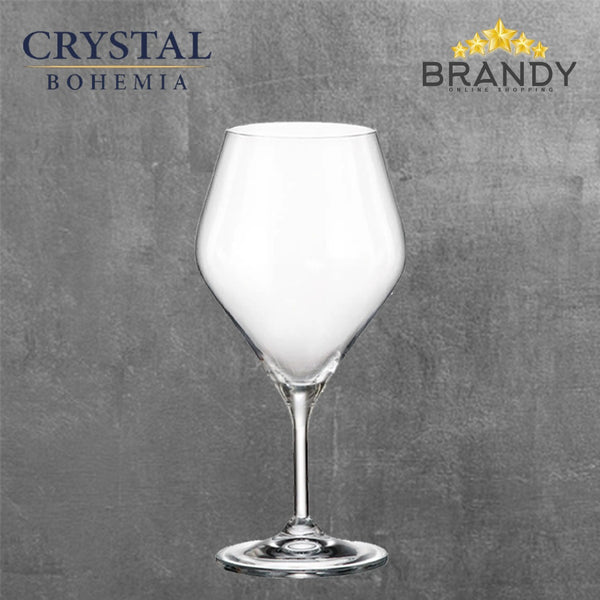 Crystal Bohemia Gavia 6-Piece Wine Glass Set Lead-Free Crystal