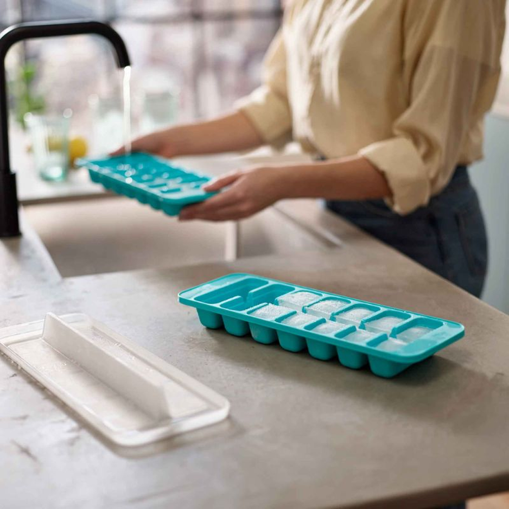 Flow Set 2 Ice Cube Trays with 14 Large Cubes Capacity