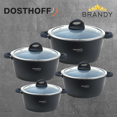 Granite Cookware Set 4 Pots, Non-Stick, Induction Safe
