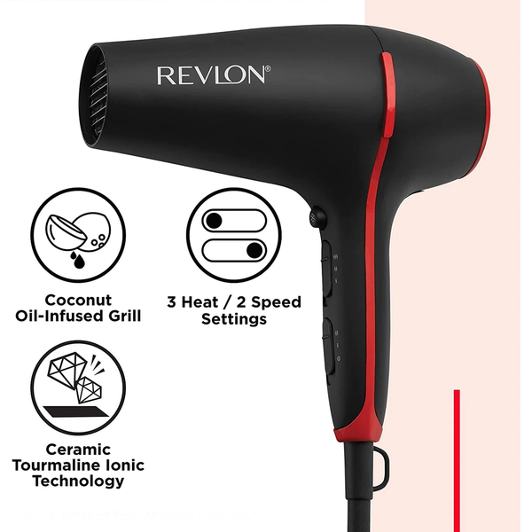 SmoothStay Hair Dryer RV5317 with Ceramic Tourmaline Ionic Technology