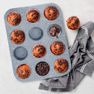Granite Muffin Pan 12 Cups Non-Stick