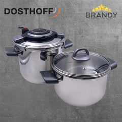 Dosthoff Easy Press Pressure Cooker Set 5L & 7L Stainless Steel