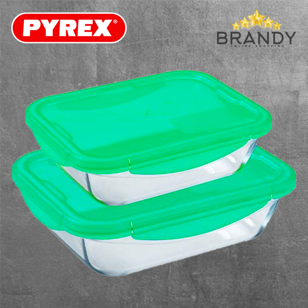 Cook & Go Set 2 Containers With Lid - Tempered Glass