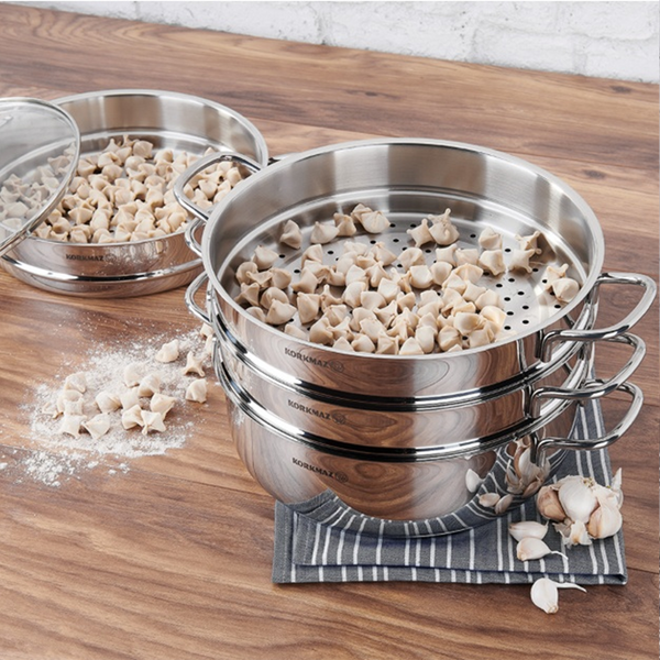 Perla Stainless Steel Steamer Set