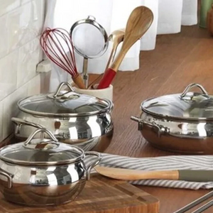 Tombik Cookware Set 5pcs Stainless Steel