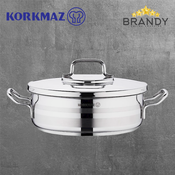 Astra 2 Low Casserole, Stainless Steel, Induction Compatible