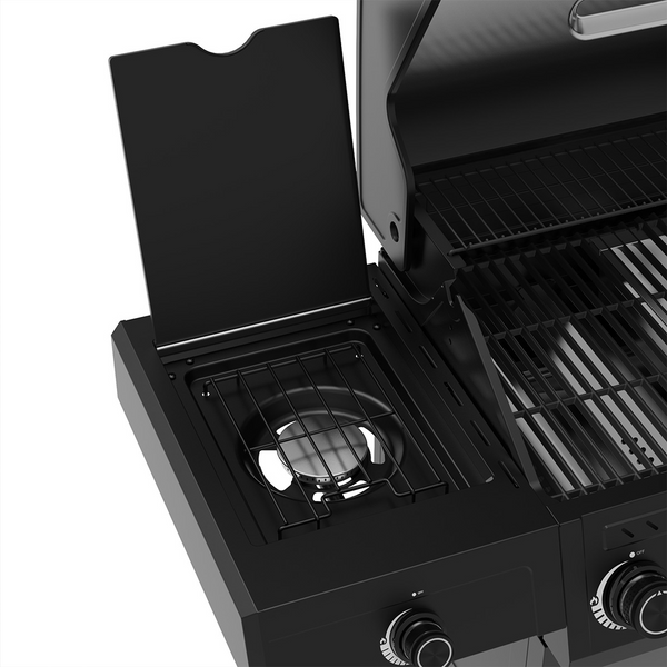 Royal Gourmet Gas & Charcoal BBQ with Side Burner 150x118x65cm