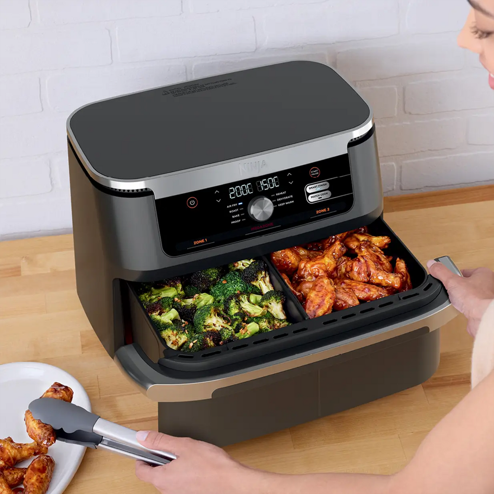 Ninja FlexDrawer AF500 Air Fryer 10.4L Silver/Black