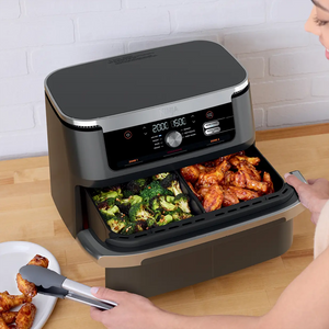 Ninja FlexDrawer AF500 Air Fryer 10.4L Silver/Black