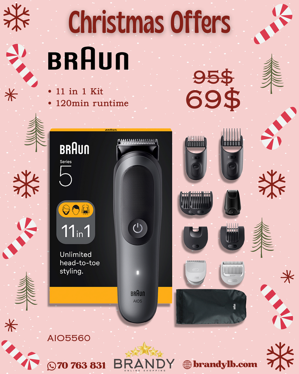 All in One Trimmer AIO5560 11 Attachments