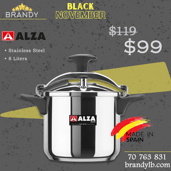 Melisa Stainless Steel Pressure Cooker 8 Liters