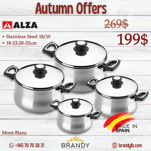 Mont Blanc Cookware Set 4 Pots Stainless Steel