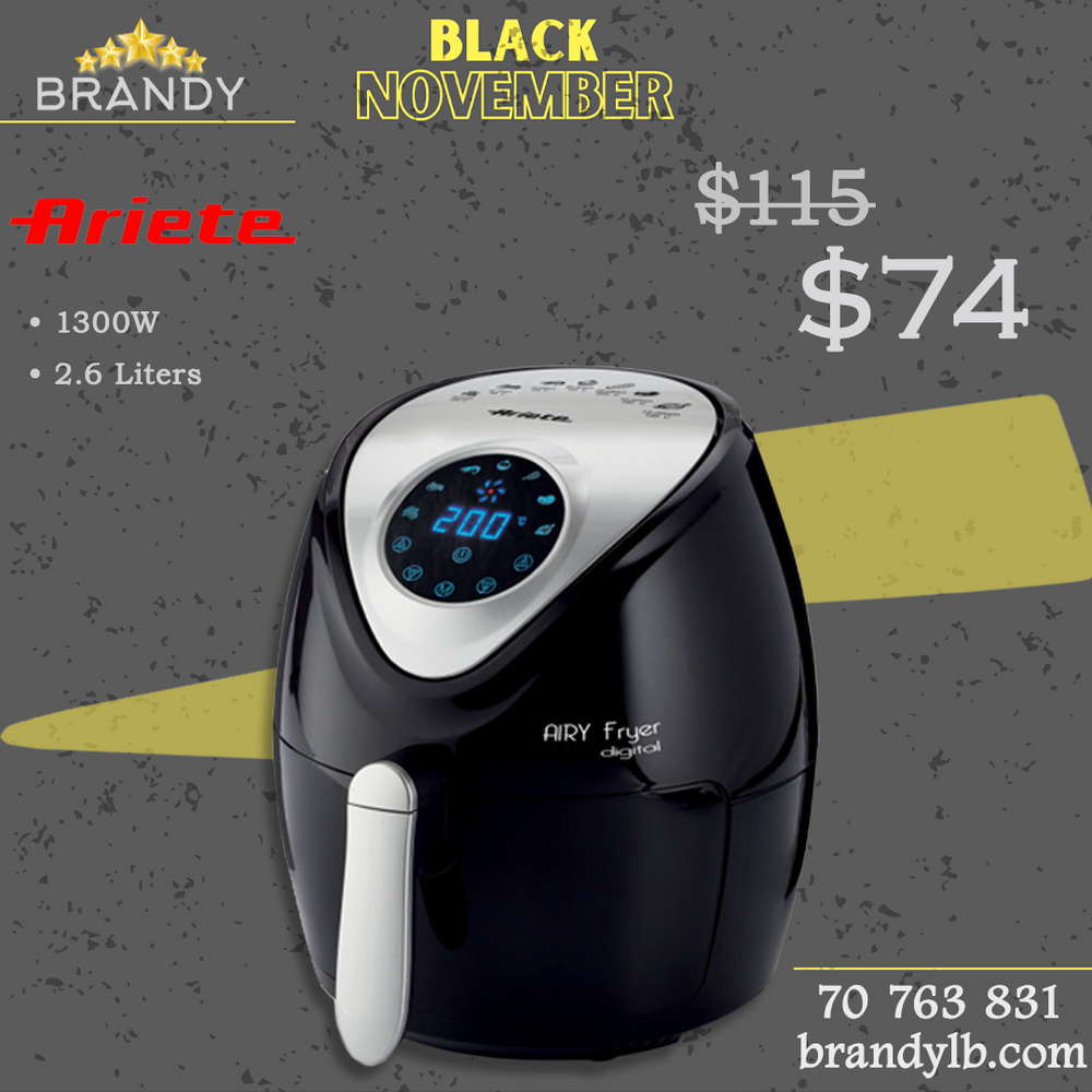 Air Fryer Digital 2.6L with Touch Screen Display