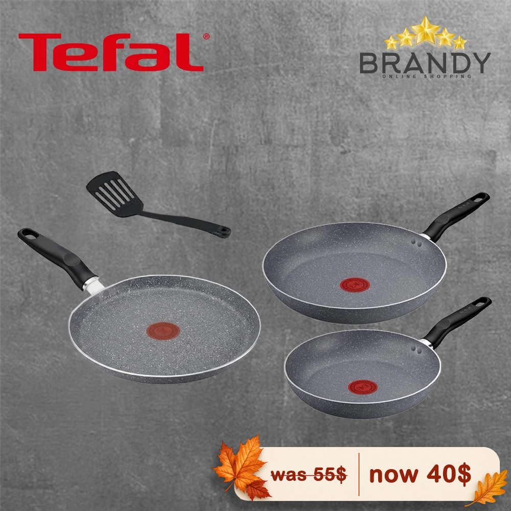 Tefal Nature Frypans Set 4pcs - Non Stick