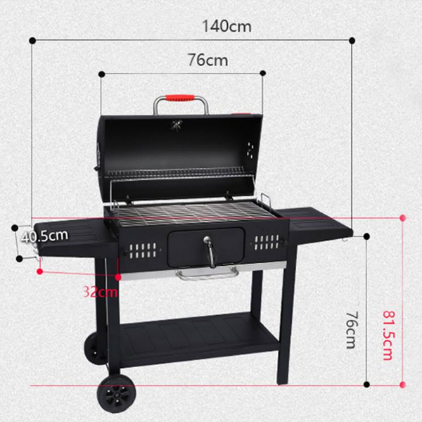 MeritCook Charcoal BBQ XL - 146x103x54cm