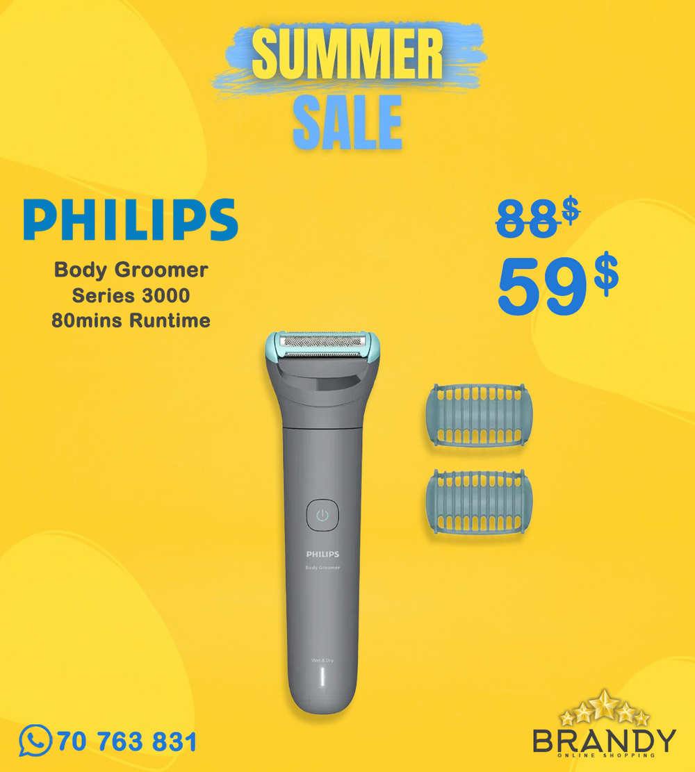 Philips Body Groomer 3000 BG3480/15 Triple Protect Wet/Dry Mid Grey